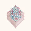 Blockprinted Cotton Napkins (Sanganer Rose)
