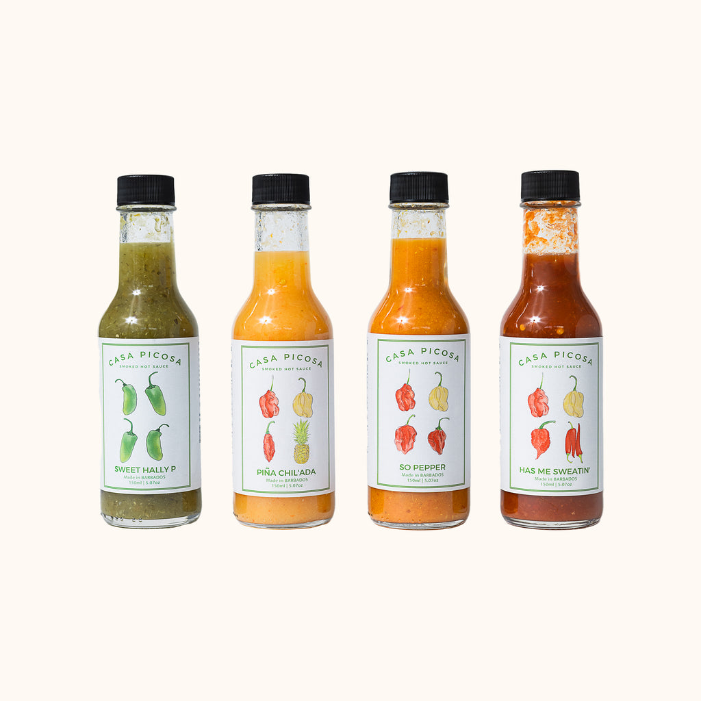 Smoked Hot Sauce Set of 4 Casa de Suna