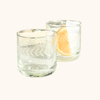 Tuscan Handmade Etched Rock Glasses, Set of 4