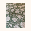 Garden Bloom Block Print Cotton Tablecloth