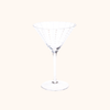 Portofino White Dot Martini Glasses (Set of 4)