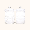 Juliet 2-Piece Assorted Set Lidded Glass Jars
