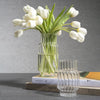 Mimo Clear Optic Glass Vases (Set of 2)