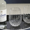 Portofino White Dot Tumbler Glasses (Set of 4)