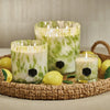 Apothecary Guild Opal Glass Five-Wick Candle, Sicilian Lemon Bergamot