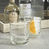 Tuscan Handmade Etched Rock Glasses, Set of 4